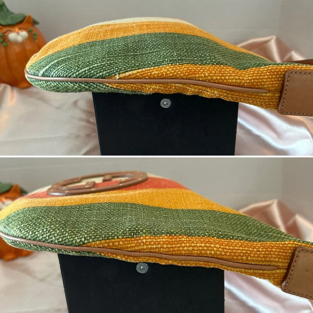 Gucci Blondie Striped Hobo Bag